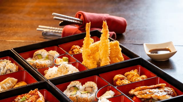 Shrimp Tempura Bento.