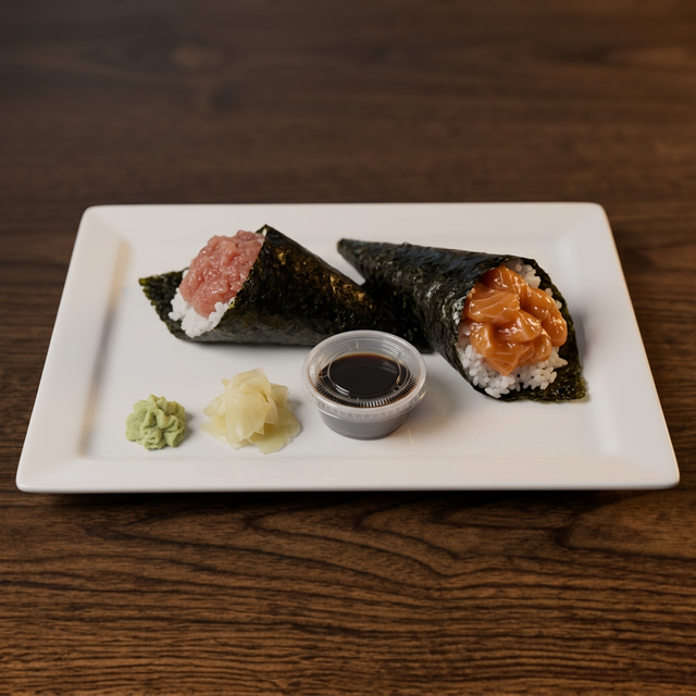 Spicy Tuna Hand Roll.
